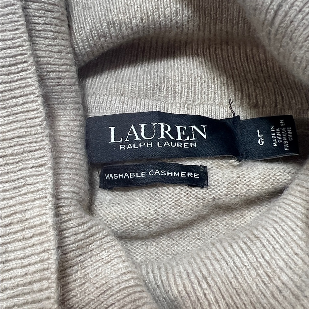Ralph Lauren 100% cashmere women’s turtleneck size large - Picture 2 of 11
